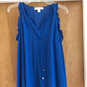 Michael Kors Ruffle Cold Shoulder Size XS